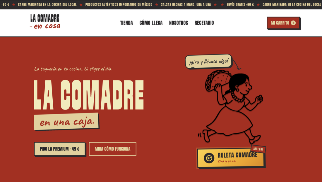 E-commerce de La Comadre en Casa